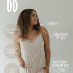 Grid | Cami Women's Bamboo Set | Milk & Baby