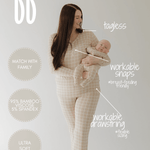 Grid | Women's Bamboo Pajama | Milk & Baby