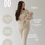 Grid | Women's Bamboo Pajama | Milk & Baby