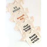 Ham Sandwich Organic Cotton Baby Onesie