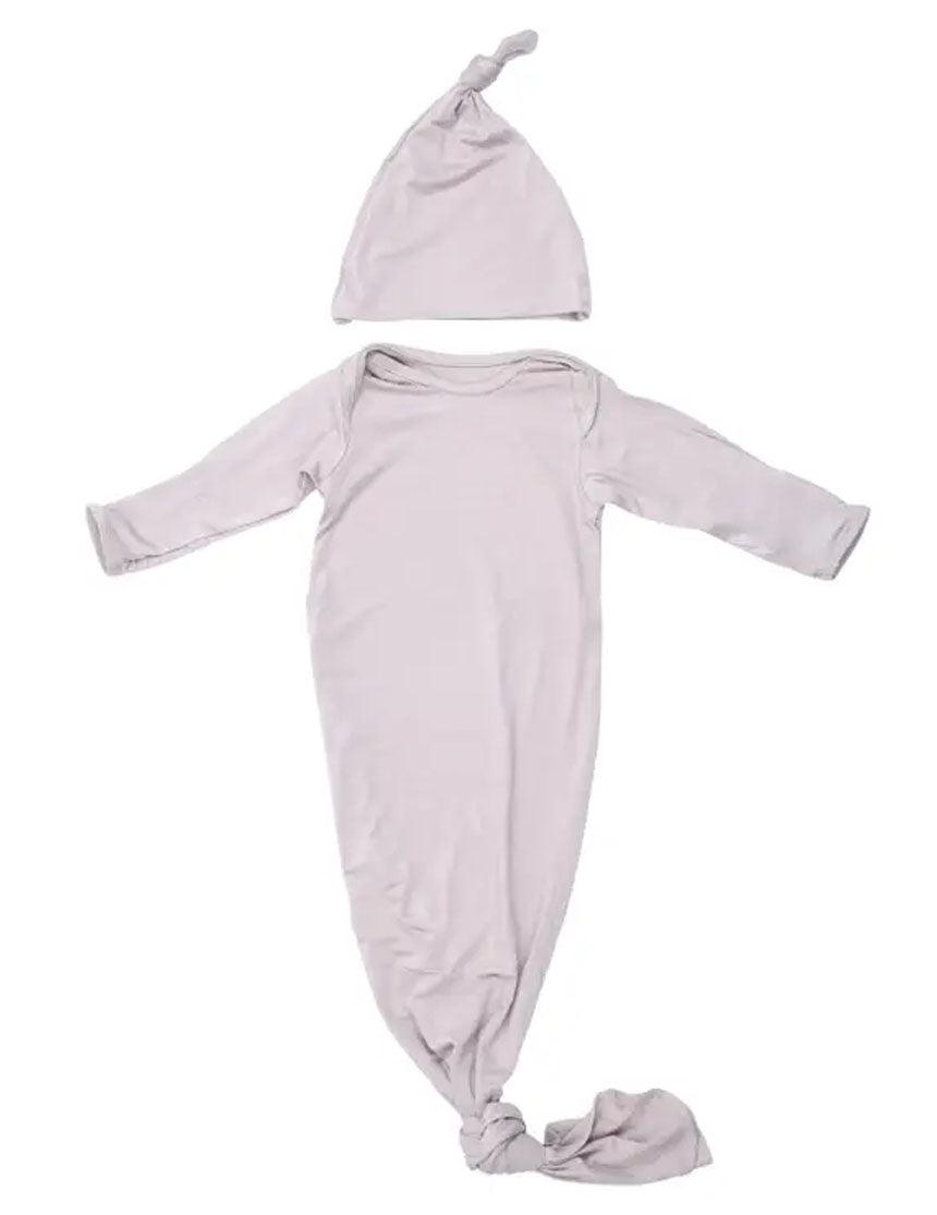 Harbor Mist Knotted Newborn Gown Set | Milk & Baby