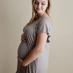 Harbor Mist Maternity Mommy Labor & Delivery Gown | Milk & Baby