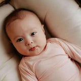 Heavenly Pink Knotted Gown & Bow Set | Milk & Baby