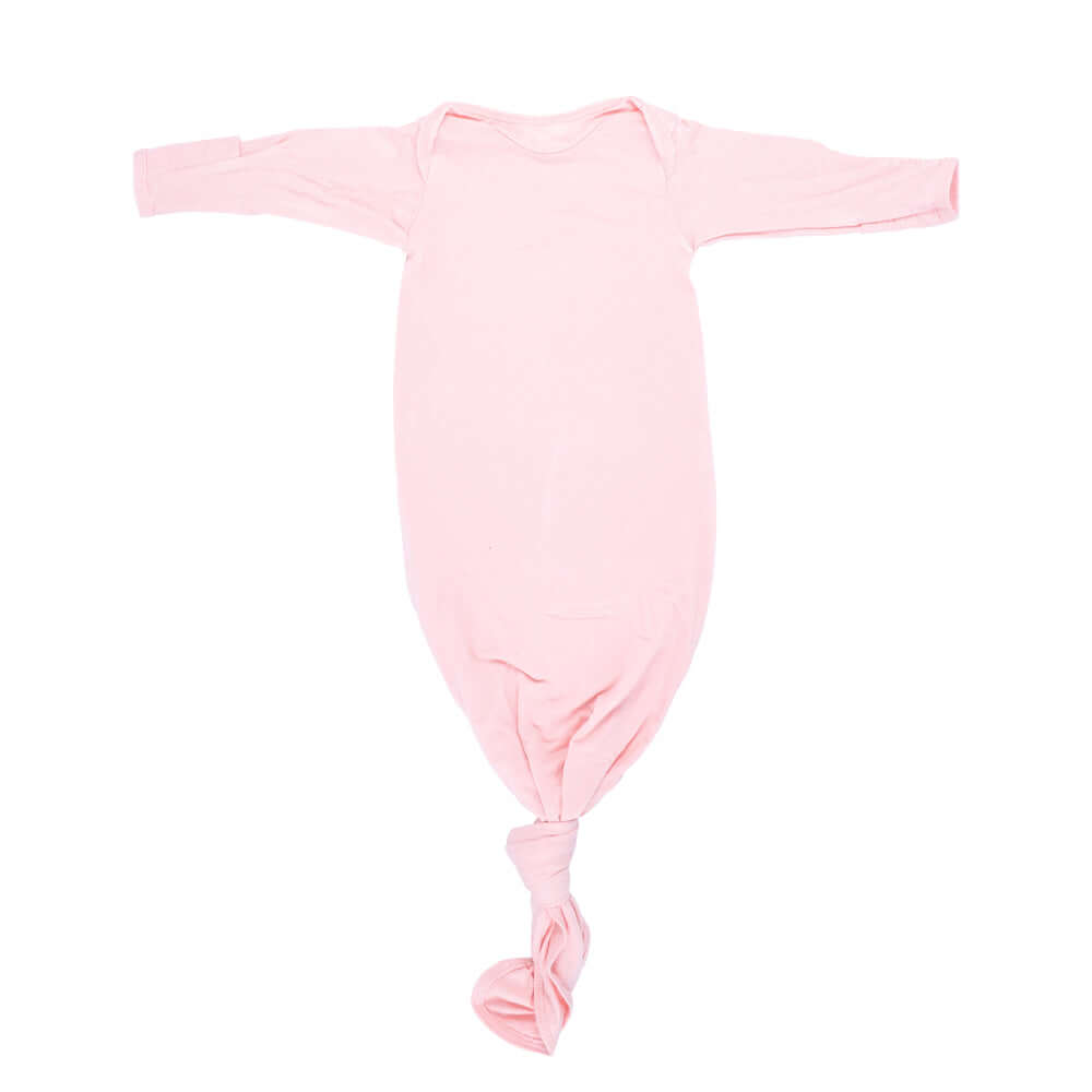 Heavenly Pink Knotted Baby Gown | Milk & Baby
