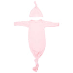 Heavenly Pink Knotted Baby Gown | Milk & Baby