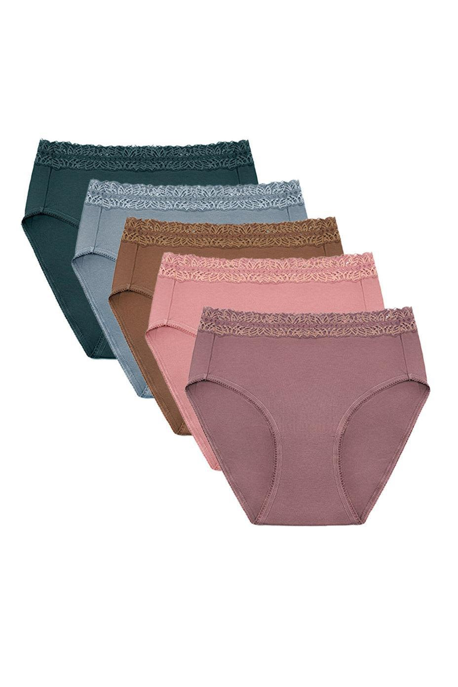 High-Waisted Postpartum Recovery Panties (5 Pack) - Milk & Baby 