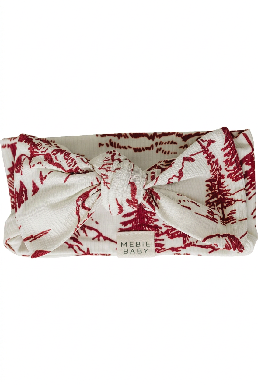 Holiday Toile head wrap with extra spacing