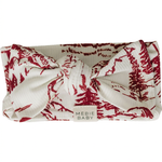 Holiday Toile head wrap with extra spacing