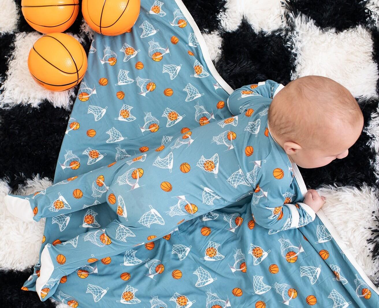 Hoops Footie | Milk & Baby