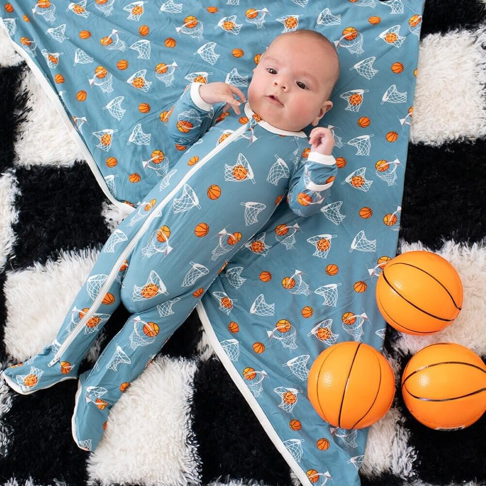 Hoops Footie | Milk & Baby