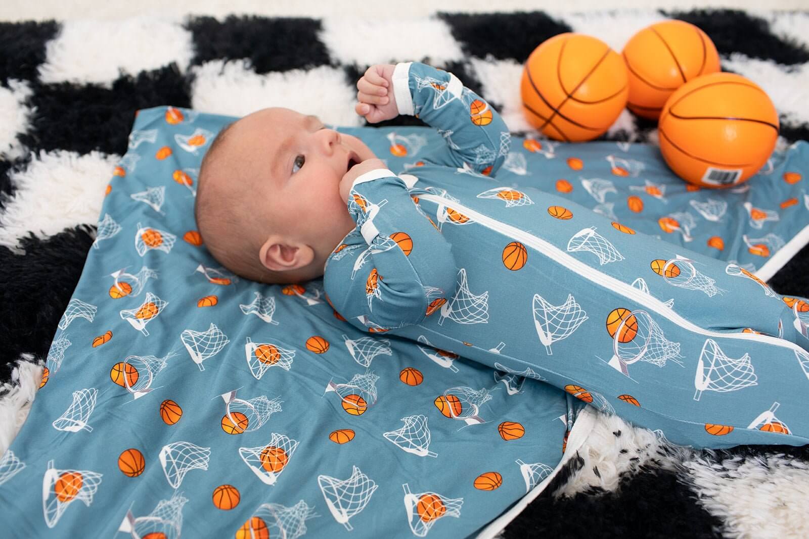 Hoops Footie | Milk & Baby