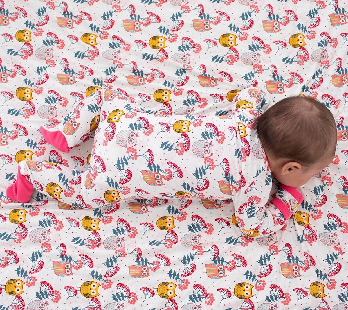 Hoot & Bloom Footie | Milk & Baby