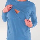 Merino Wool Nursing Long Sleeve Top