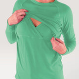 Merino Wool Nursing Long Sleeve Top