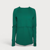 Merino Wool Nursing Long Sleeve Top