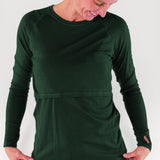 Merino Wool Nursing Long Sleeve Top