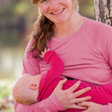 Merino Wool Nursing Long Sleeve Top