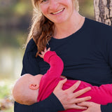 Merino Wool Nursing Long Sleeve Top