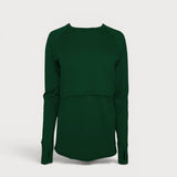 Merino Wool Nursing Long Sleeve Top