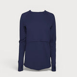 Merino Wool Nursing Long Sleeve Top