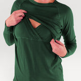 Merino Wool Nursing Long Sleeve Top
