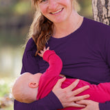 Merino Wool Nursing Long Sleeve Top