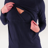Merino Wool Nursing Long Sleeve Top