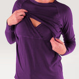 Merino Wool Nursing Long Sleeve Top