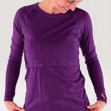 Merino Wool Nursing Long Sleeve Top