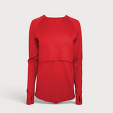 Merino Wool Nursing Long Sleeve Top