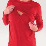 Merino Wool Nursing Long Sleeve Top
