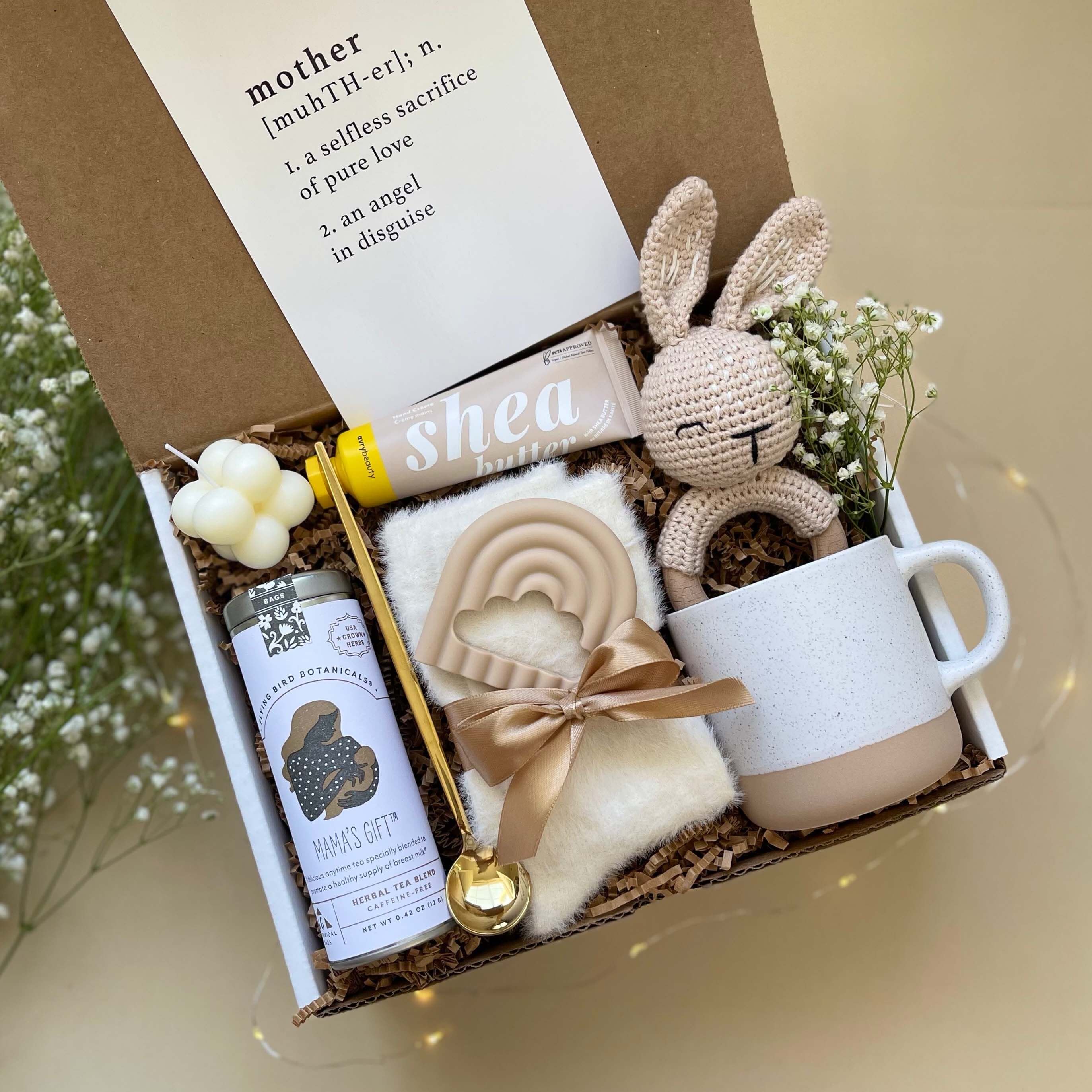 Deluxe New Mom & Baby Gift Box for Women After Birth | Milk & Baby
