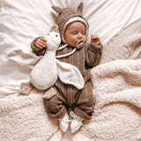 Luna + Luca Baby Bear Jumpsuit | Acorn | Milk & Baby