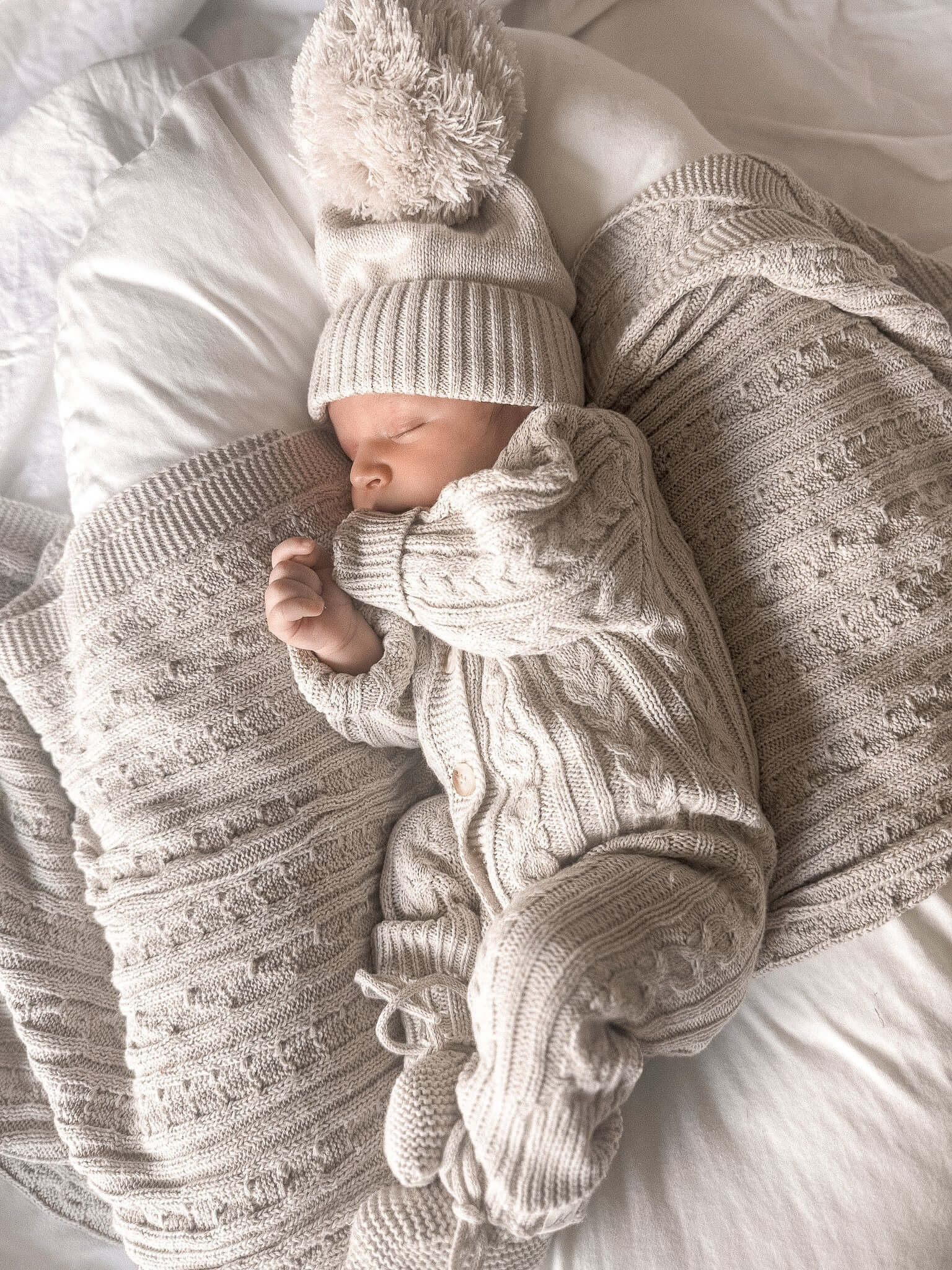 Luna + Luca Organic Booties - Natural | Milk & Baby