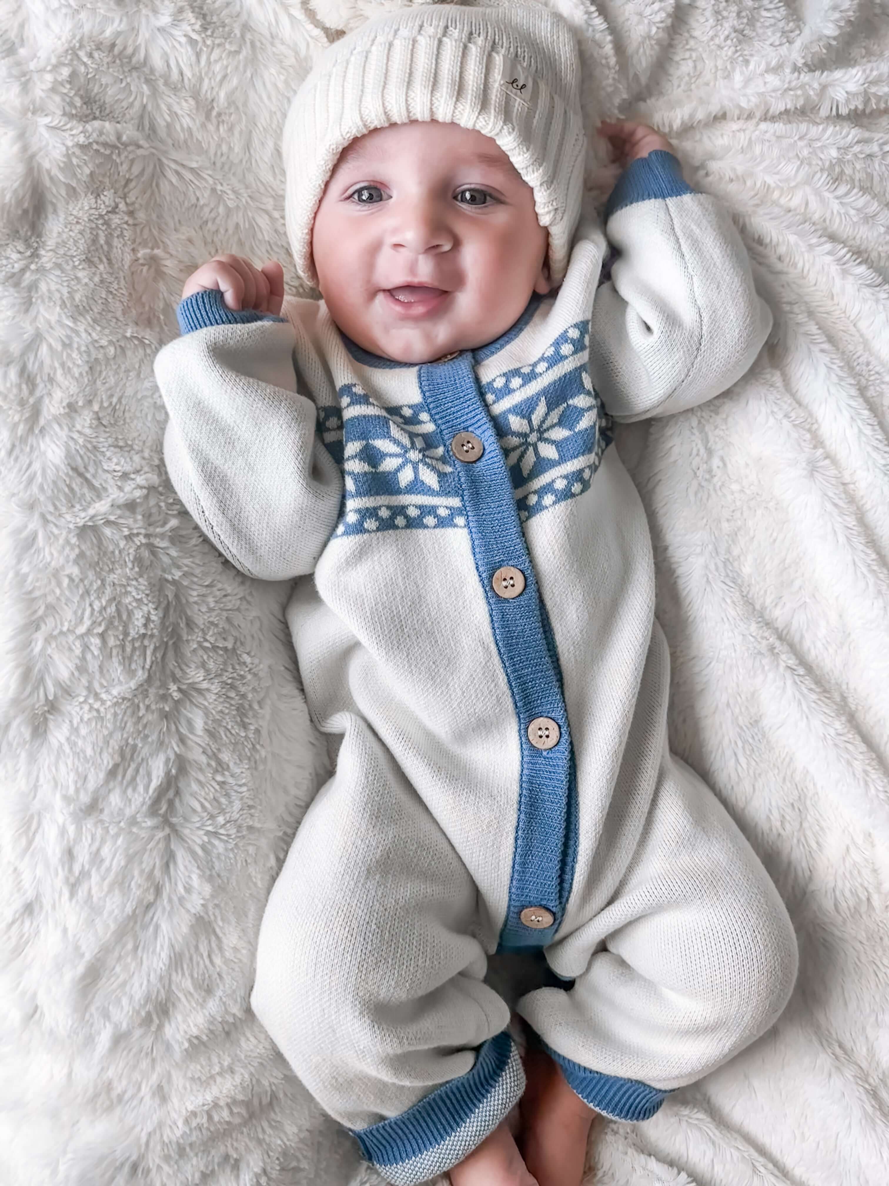 Fair Isle Jumpsuit | Milk & Baby