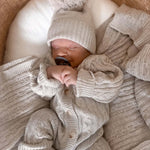 Luna + Luca Classic Cable Knit Jumpsuit - Natural | Milk & Baby
