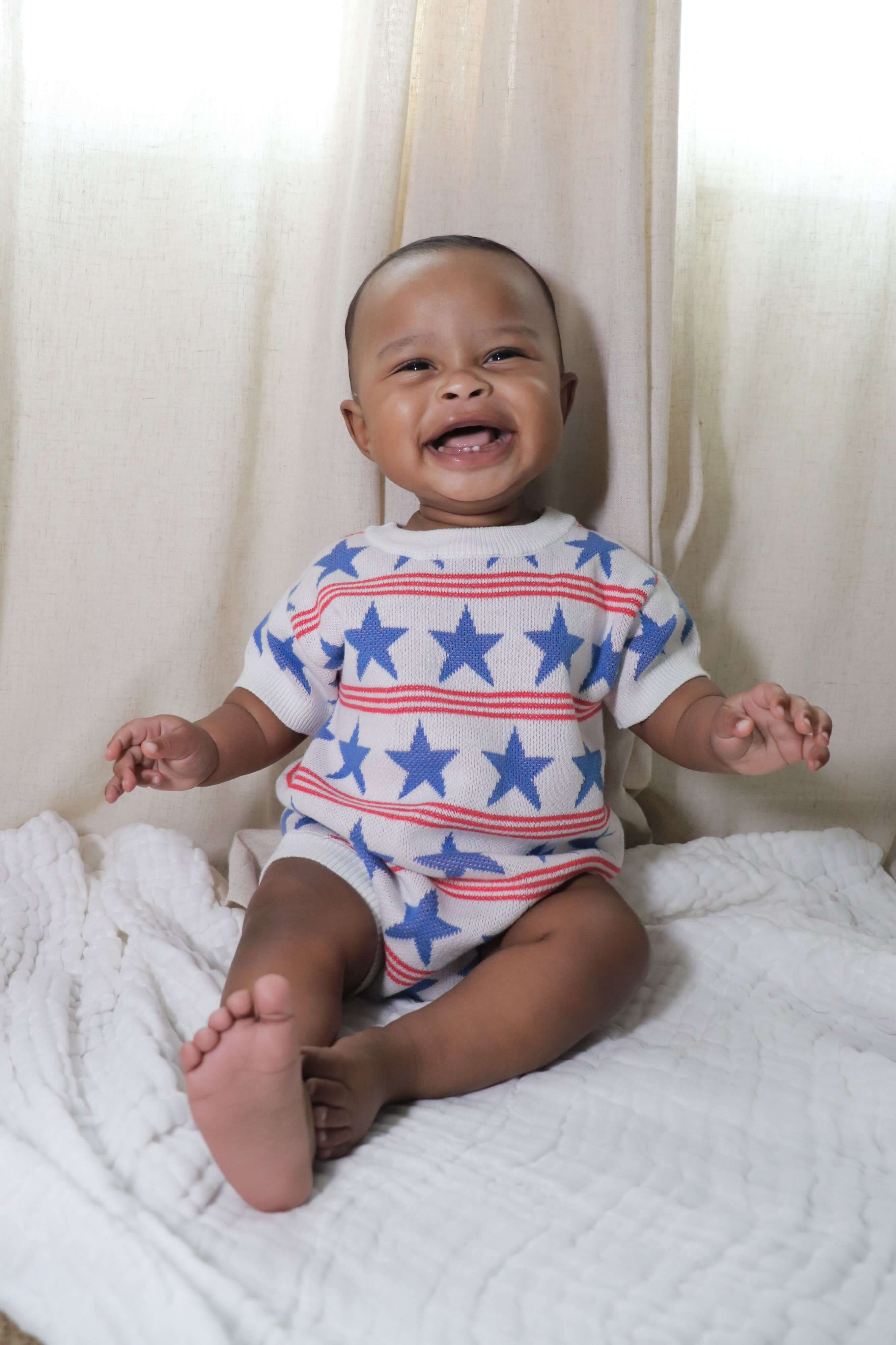 Stars and Stripes Romper | Milk & Baby