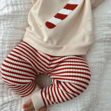 Candy Cane Striped Leggings | Milk & Baby