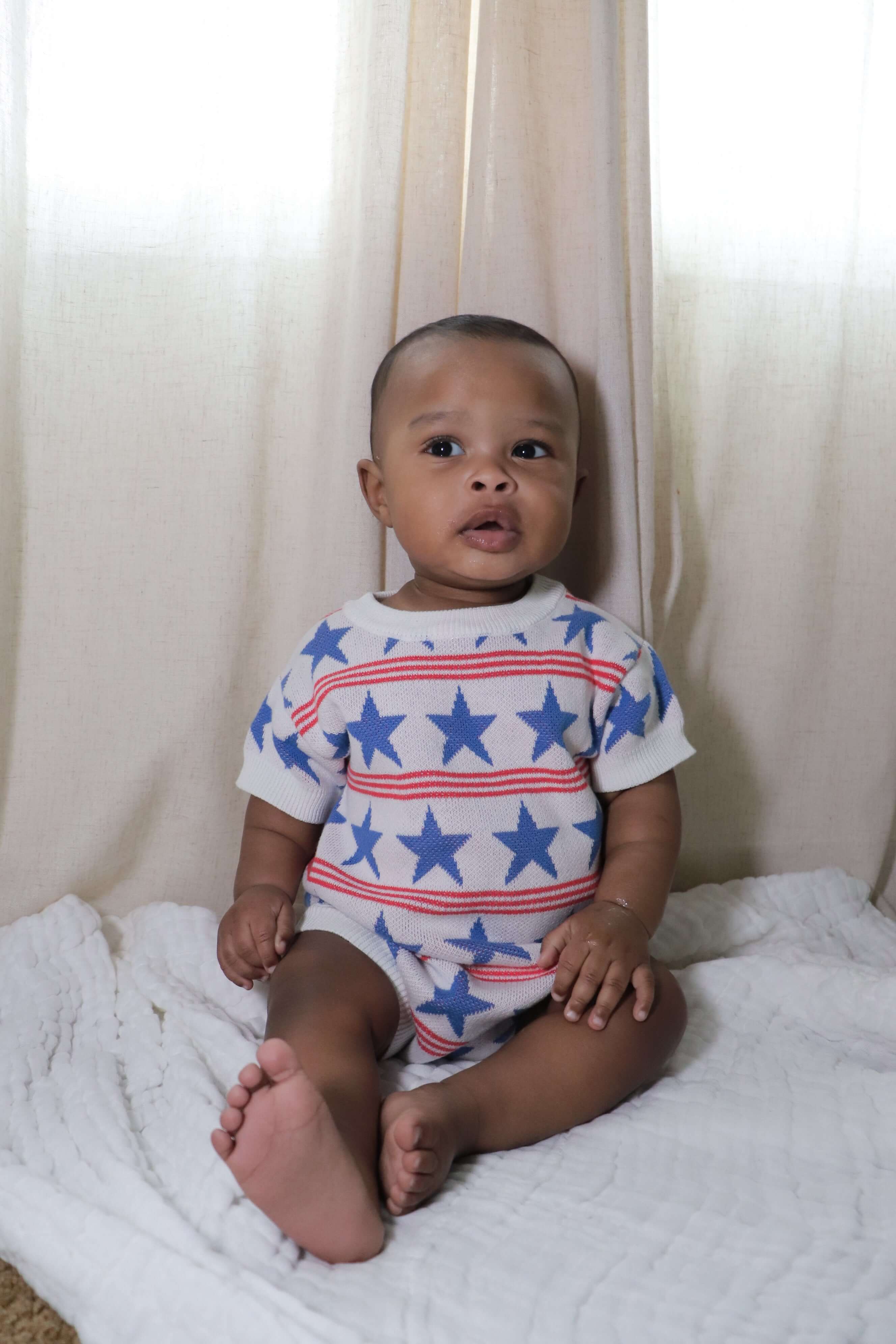 Stars and Stripes Romper | Milk & Baby