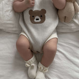 Little Bear Baby Booties | Cream