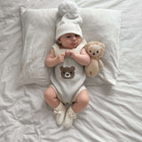 Little Bear Baby Booties | Cream