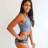 Crop Zip Up Breastfeeding Swimsuit Top | Milk & Baby