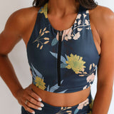 Crop Zip Up Breastfeeding Swimsuit Top | Milk & Baby