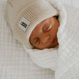 Oatmeal | forever french knit beanie for the family Milk & Baby