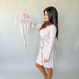 Natural Leopard | Bamboo Knit Mommy Robe