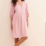 Emilia George Seline Dress in Berry Pink