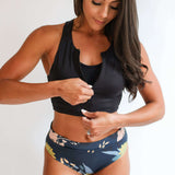 Crop Zip Up Breastfeeding Swimsuit Top | Milk & Baby