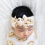 Happy Face Knot Bow | Milk & Baby