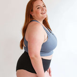 Crop Zip Up Breastfeeding Swimsuit Top | Milk & Baby