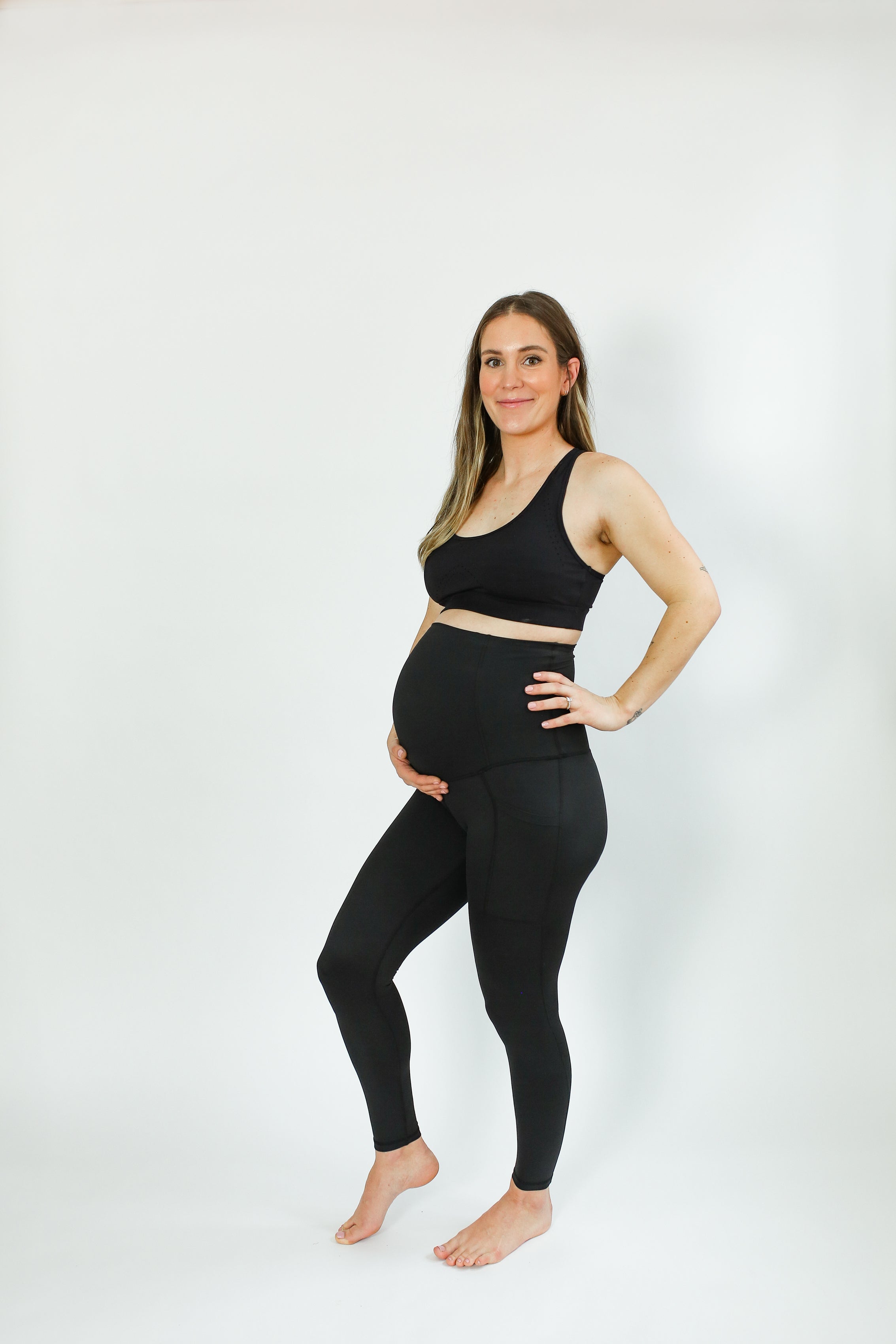 Maternity to Postpartum Active Leggings 2.0 Milk & Baby